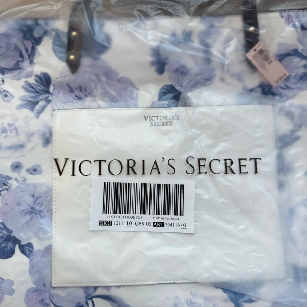 🌸 Victoria's Secret Floral Tote Bag NWT - Picture 3 of 3